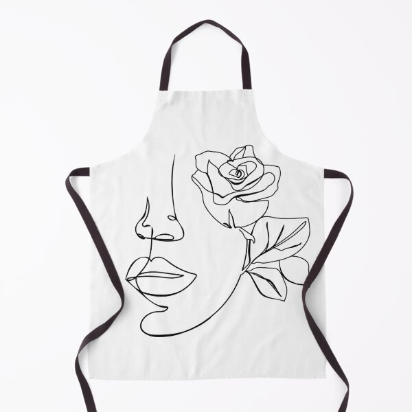 Item preview, Minimal woman line art. One line woman face with rose flower. designed and sold by CoCoArt-Ua.