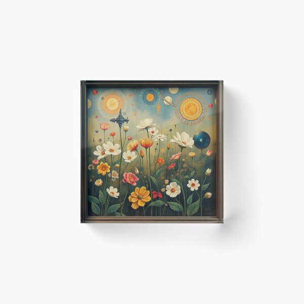 Item preview,  A Beautiful Flower Garden painting inspired by Gustav Klimt designed and sold by Vintage Designs +.