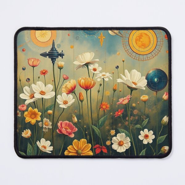 Item preview,  A Beautiful Flower Garden painting inspired by Gustav Klimt designed and sold by Vintage Designs +.