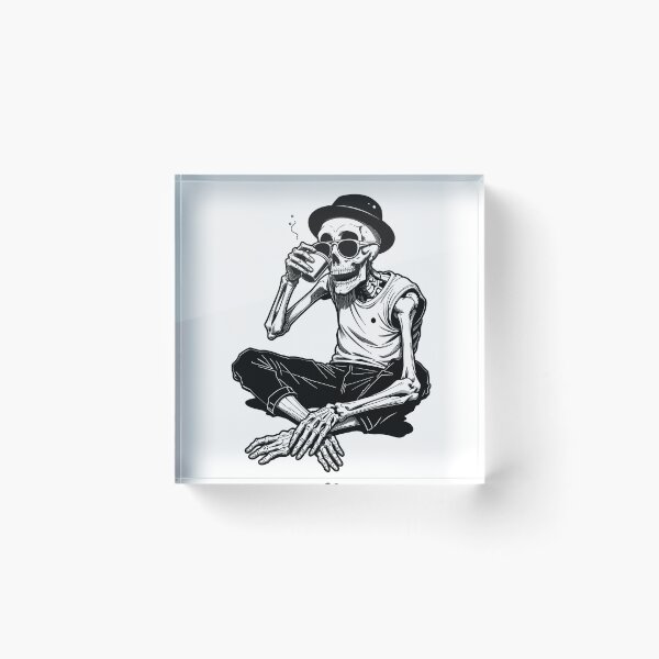 Item preview, Skelton wake up and smell the coffee designed and sold by FortuneWildCat.
