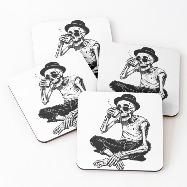 Item preview, Skelton wake up and smell the coffee designed and sold by FortuneWildCat.