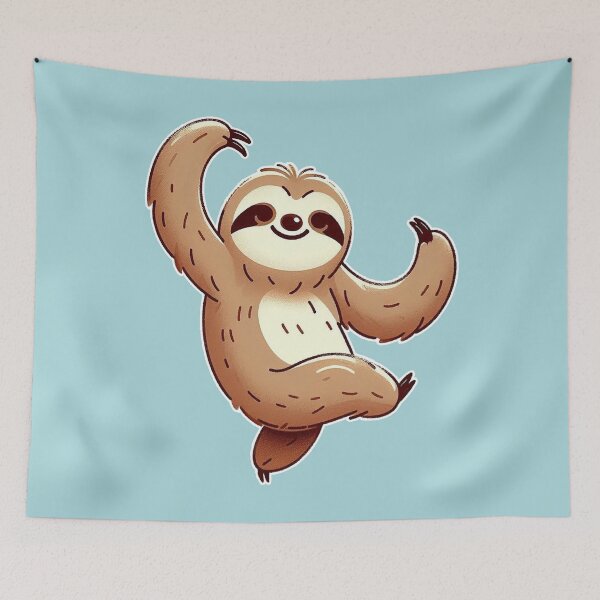 Item preview, Cartoon Sloth Fun designed and sold by zzz888.