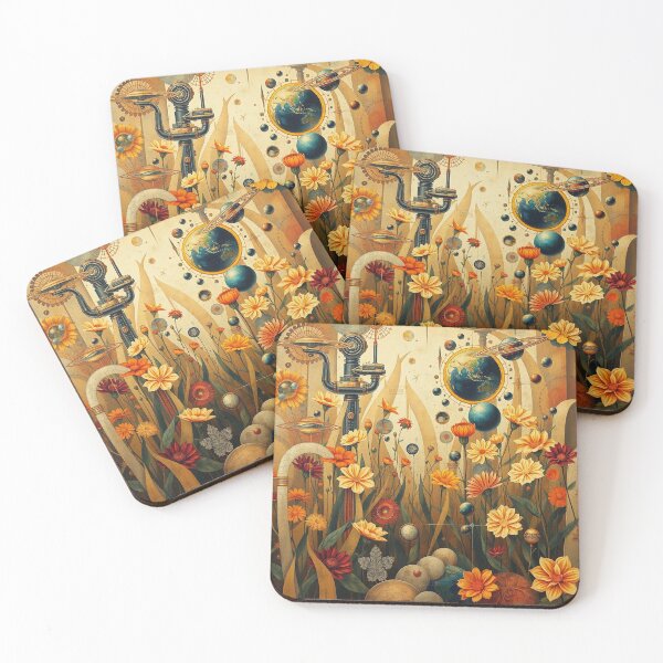 Item preview,  A Beautiful Flower Garden painting inspired by Gustav Klimt designed and sold by Vintage Designs +.