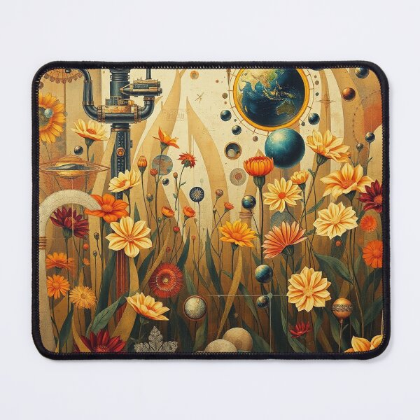 Item preview, A Beautiful Flower Garden painting inspired by Gustav Klimt designed and sold by Vintage Designs +.