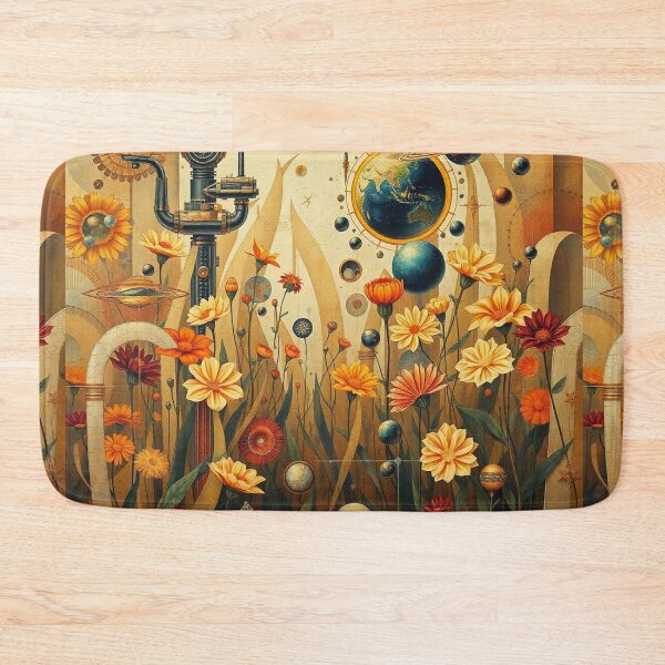 Item preview,  A Beautiful Flower Garden painting inspired by Gustav Klimt designed and sold by Vintage Designs +.