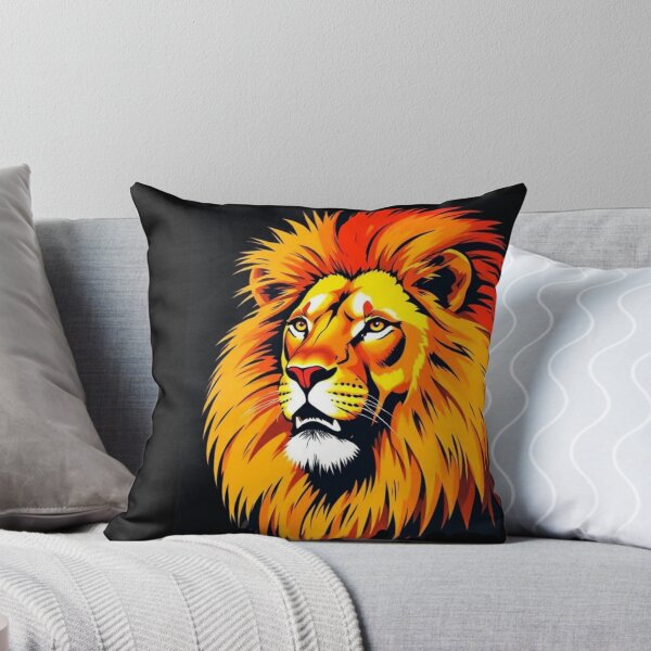 Item preview, pop art style king lion designed and sold by Dogandesighn.