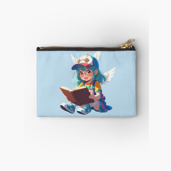 Item preview, Bookish Dreamer - Cute Anime Girl Reading Adventure designed and sold by TopUpDesign.