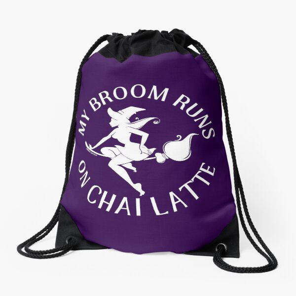Item preview, My Broom Runs On Chai Latte Cheeky Witch® designed and sold by cheekywitch.