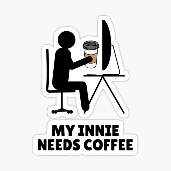 Artikel-Vorschau von Mein Innie braucht Kaffee I Abfindungsparodie, designt und verkauft von impressionofmel.