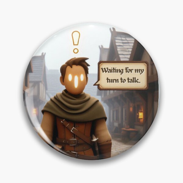 Item preview, NPC Vibes - Waiting for my Turn to talk... designed and sold by nature. electrified..
