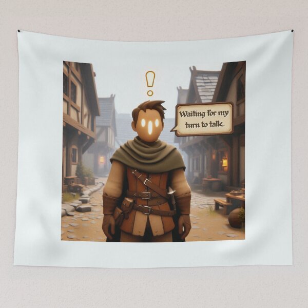 Item preview, NPC Vibes - Waiting for my Turn to talk... designed and sold by nature. electrified..