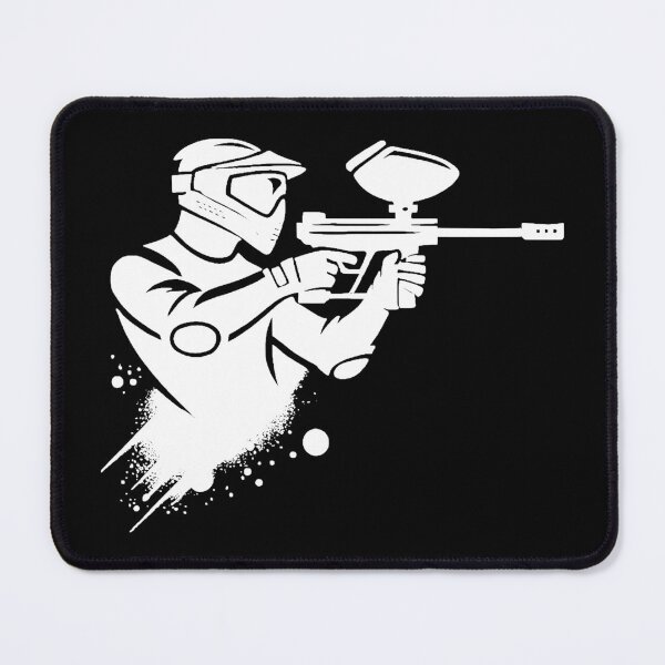 Item preview, Minimalist Paintball Player Silhouette designed and sold by Dago345.