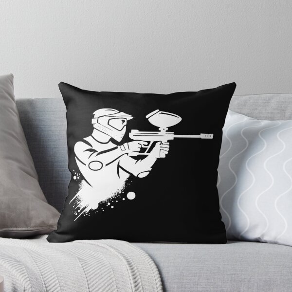 Item preview, Minimalist Paintball Player Silhouette designed and sold by Dago345.