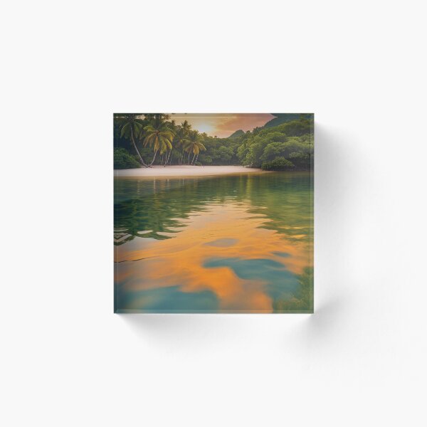 Aperçu de l'œuvre Coucher de soleil tropical créée et vendue par Cedex.