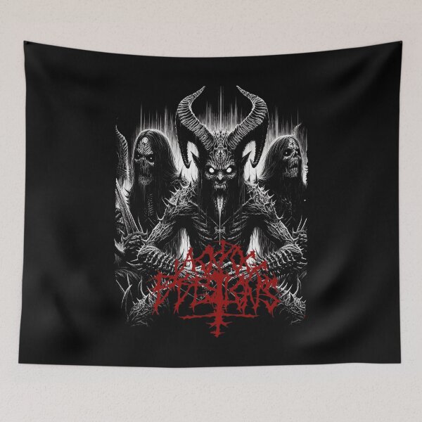 Item preview, Black Metal & Death Metal Horror – Demonic Skull, Doom & Stoner Metal Classic T-Shirt inspired design with demons, skulls, skeletons and satanic Classic T-Shirt designed and sold by blackdoggdesign.