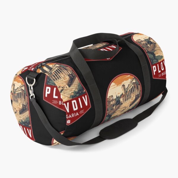 Item preview, Plovdiv in Bulgaria Retro Travel Art Badge designed and sold by MaateoDesign.