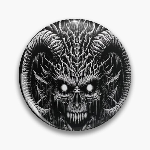 Item preview, Black Metal & Death Metal Horror – Demonic Skull, Doom & Stoner Metal Classic T-Shirt inspired design with demons, skulls, skeletons and satanic Classic T-Shirt designed and sold by blackdoggdesign.