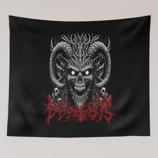Item preview, Black Metal & Death Metal Horror – Demonic Skull, Doom & Stoner Metal Classic T-Shirt inspired design with demons, skulls, skeletons and satanic Classic T-Shirt designed and sold by blackdoggdesign.