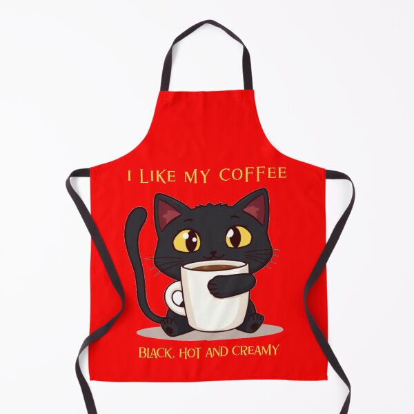Item preview, Adorable Black Cat Enjoying a Perfect Cup of Coffee designed and sold by Cloud-Riders.