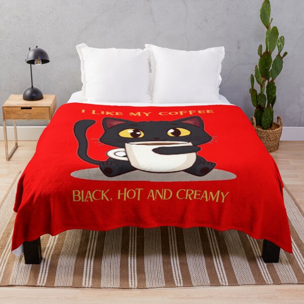 Item preview, Adorable Black Cat Enjoying a Perfect Cup of Coffee designed and sold by Cloud-Riders.