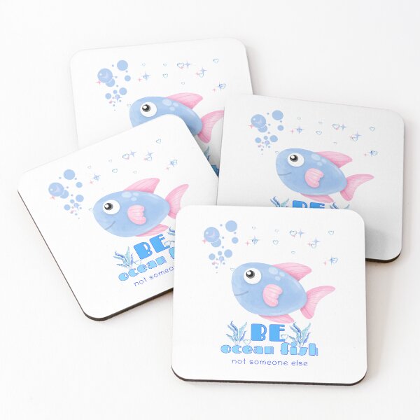 Item preview, Cute cartoon fish with pink fins and bubble  designed and sold by LaUnArt.