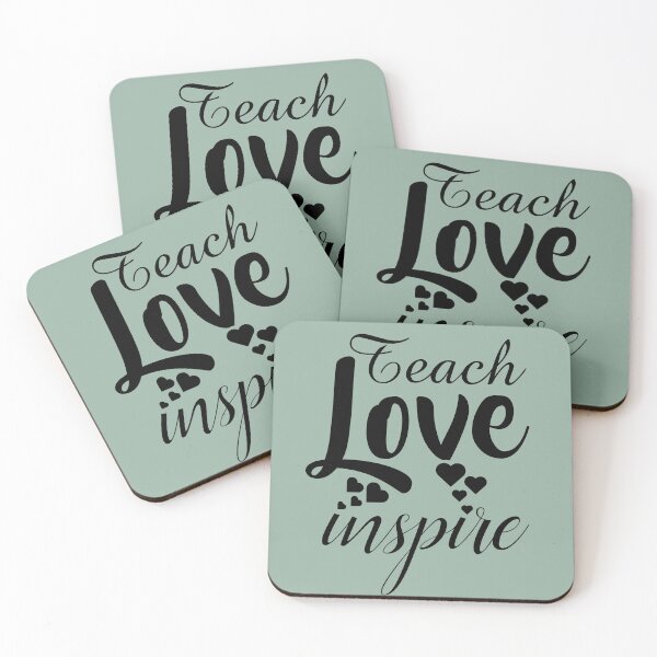 Item preview, Teach Love Inspire Heartfelt Mentor Art designed and sold by Zakrytos ★★★★★.