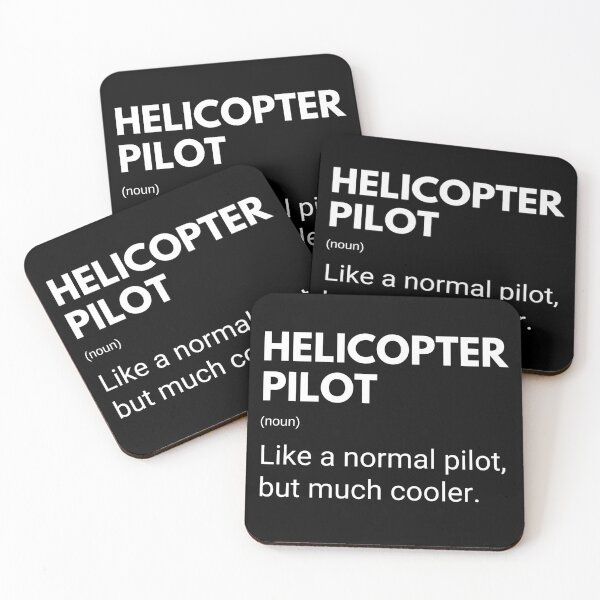 Artikelvorschau, Hubschrauberpilot wie ein normaler Pilot, aber viel cooler. Lustig entworfen und verkauft von CuteLovelyDesigns.