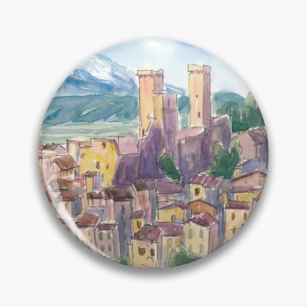 Item preview, Timeless Pacentro Towers and the Majella Mountains designed and sold by artshop77.
