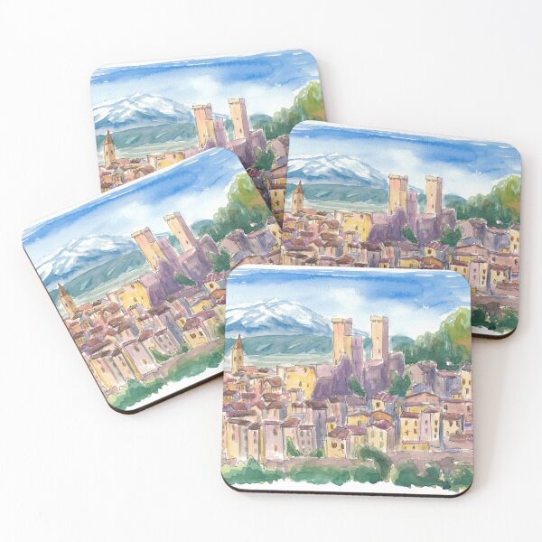 Item preview, Timeless Pacentro Towers and the Majella Mountains designed and sold by artshop77.