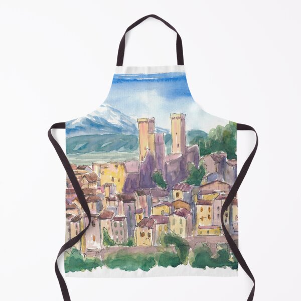Item preview, Timeless Pacentro Towers and the Majella Mountains designed and sold by artshop77.