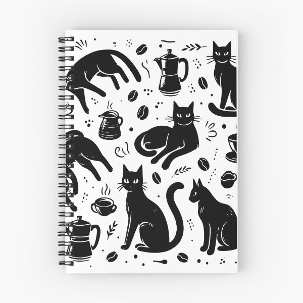 Item preview, Coffee & Cats designed and sold by JrSkDesign ✅ .