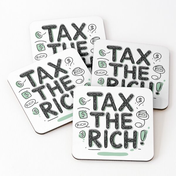 Item preview, A unique design quotes with graphic artwork, typography, and a doodle of 'Tax the Rich,' perfect as a gift for various occasions designed and sold by postprocess.
