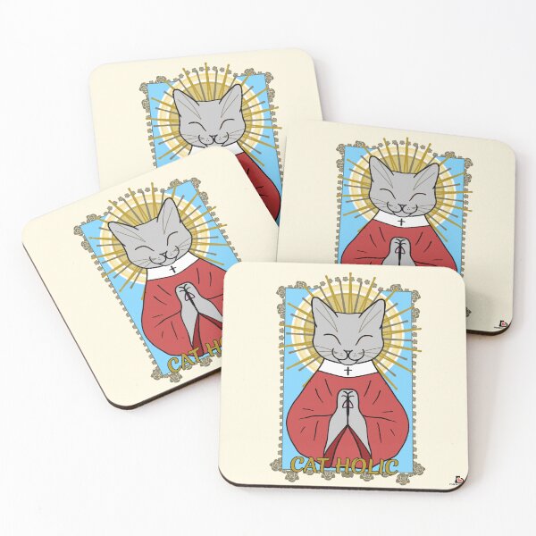 Item preview, Cat Holic designed and sold by Purrfectionista.