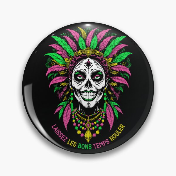 Item preview, Mardi Gras Voodoo Priestess Laissez Les Bons Temps Rouler designed and sold by GrandeDuc.