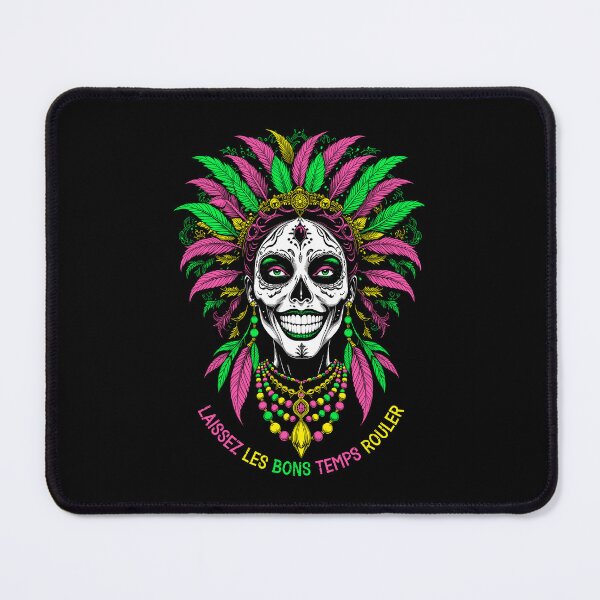 Item preview, Mardi Gras Voodoo Priestess Laissez Les Bons Temps Rouler designed and sold by GrandeDuc.