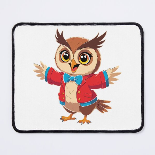 Item preview, OWL Jolson Design - Cartoon Singing Owl designed and sold by DesginsDone.