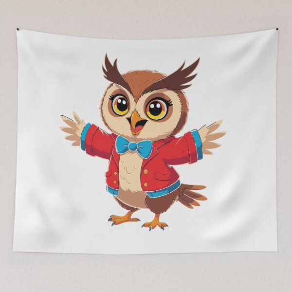 Item preview, OWL Jolson Design - Cartoon Singing Owl designed and sold by DesginsDone.