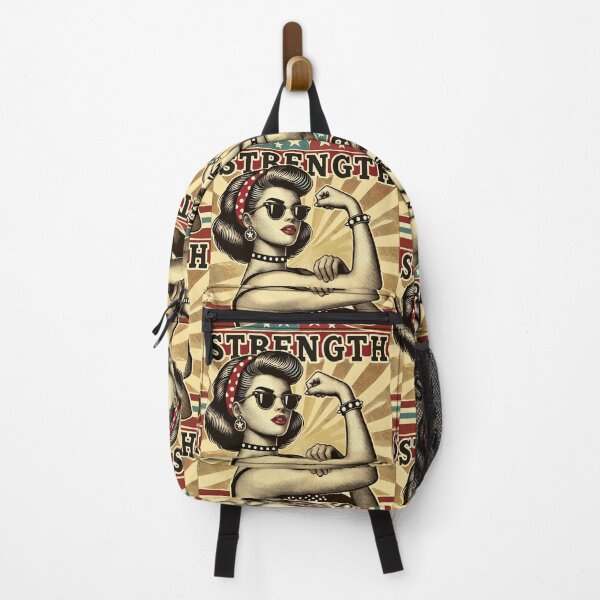 Item preview, Strength strong cool woman rockabilly gift designed and sold by Pineapple-Tree.