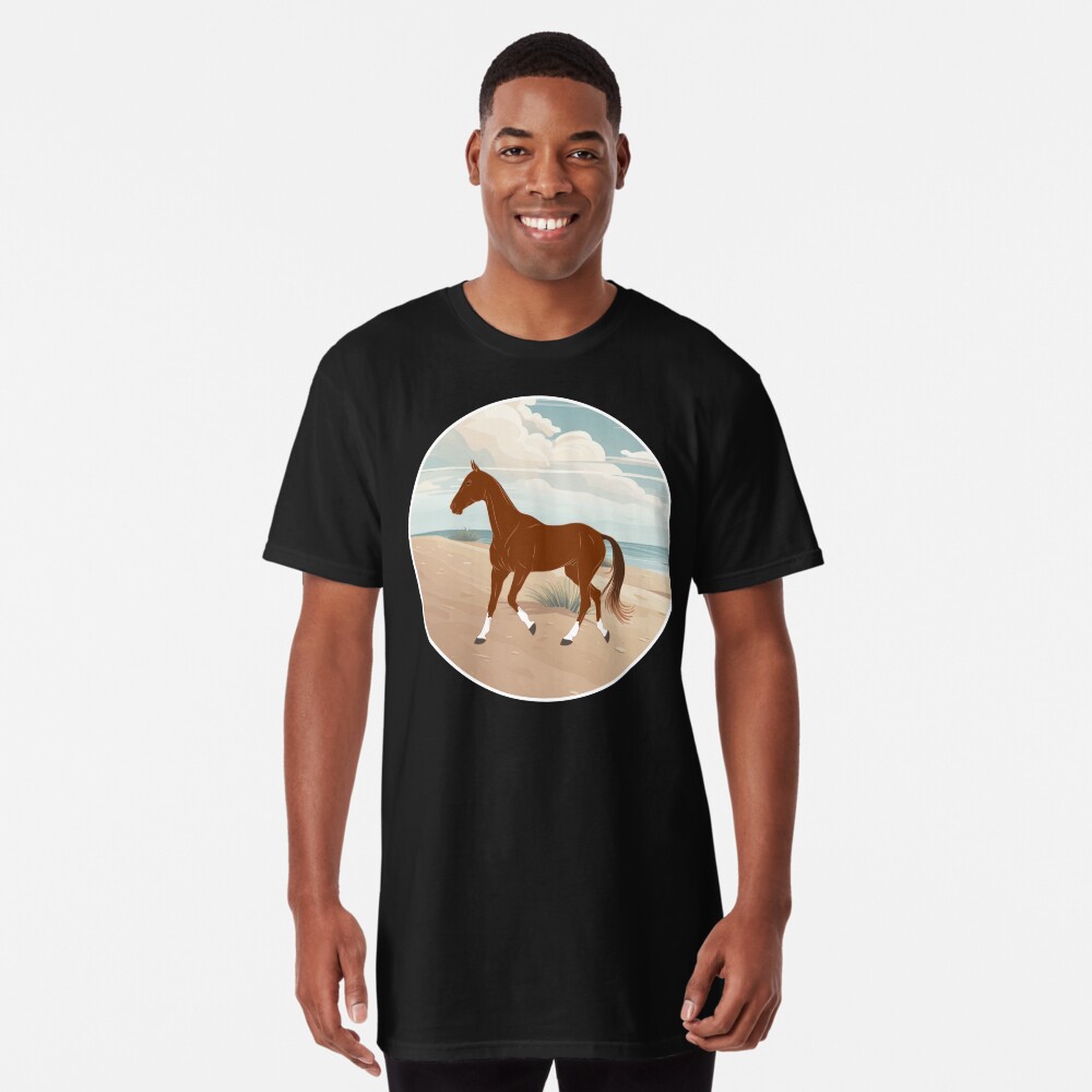 Aperçu de l'œuvre T-shirt long créée et vendue par WebEquitation.