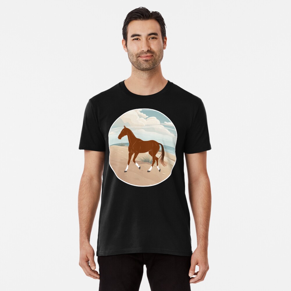 Aperçu de l'œuvre T-shirt premium créée et vendue par WebEquitation.