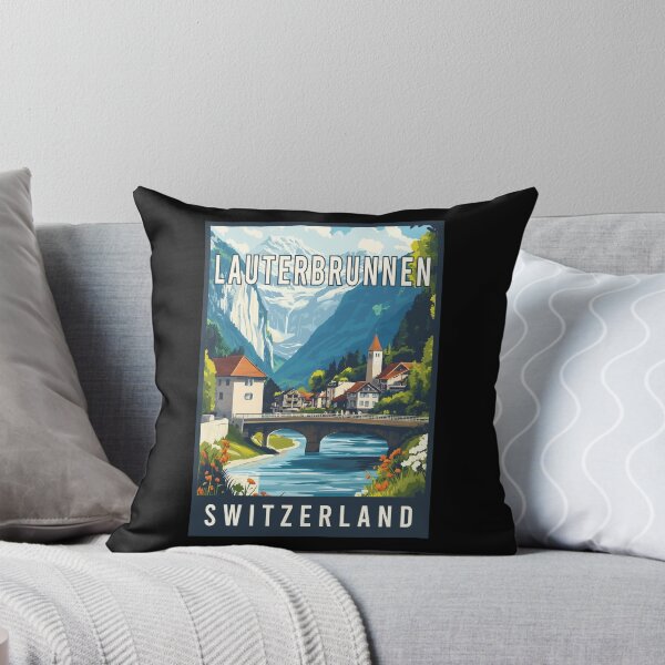 Item preview, Experience Majestic Alps of Lauterbrunnen in Switzerland - Travel Art designed and sold by turtlestart.