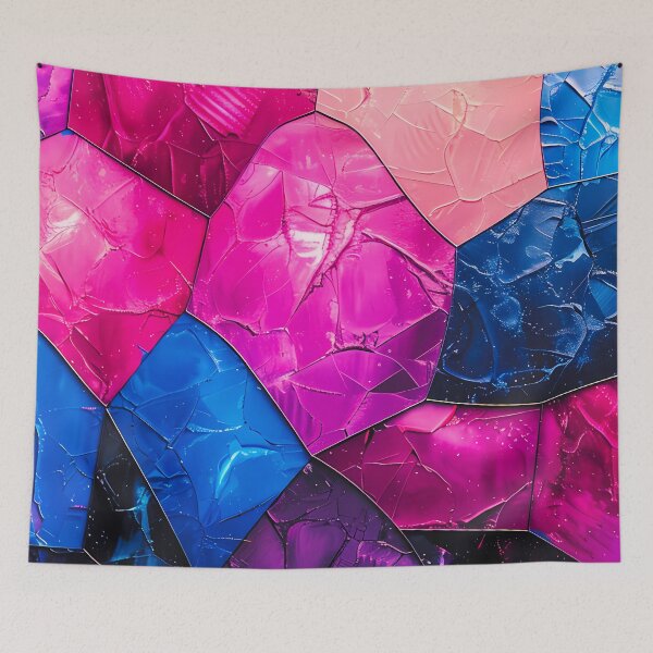 Item preview, Cosmic Stained Glass – Vibrant Galactic Mosaic Art designed and sold by Zuriel Hargrove.