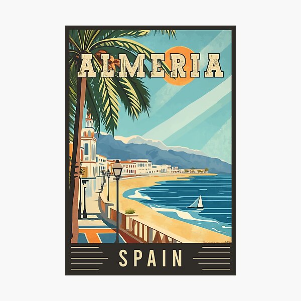 Item preview, Experience Mediterranean Beauty Almeria in Spain Travel Art - Travel Art designed and sold by turtlestart.