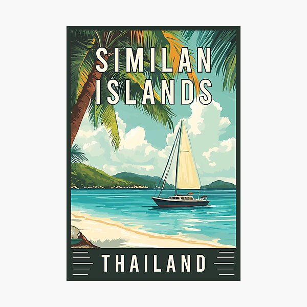 Item preview, Experience Tropical Paradise of Similan Islands in Thailand - Travel Art designed and sold by turtlestart.