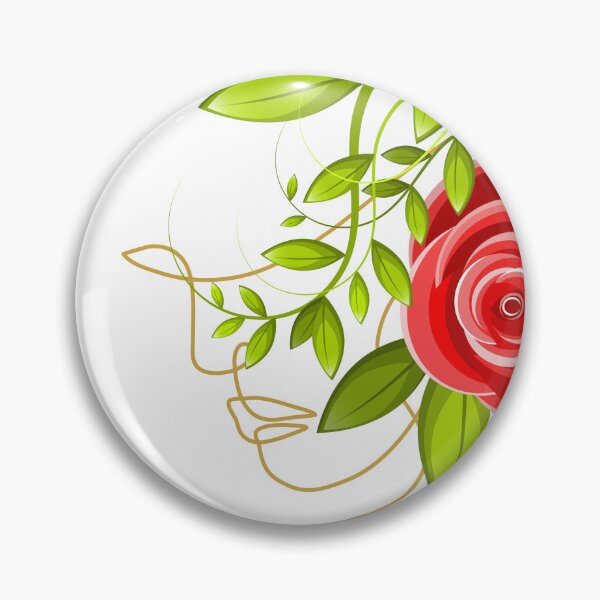 Item preview, Red rose feminine art decorative illustration  designed and sold by Paramita Sen.