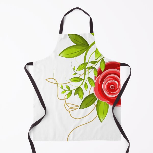 Item preview, Red rose feminine art decorative illustration designed and sold by Paramita Sen.