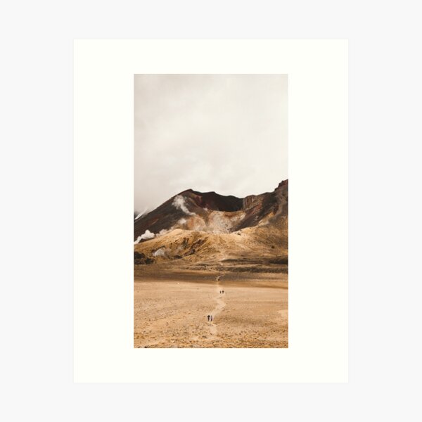 Trail Photography on the Tongariro Alpine Crossing Art Print