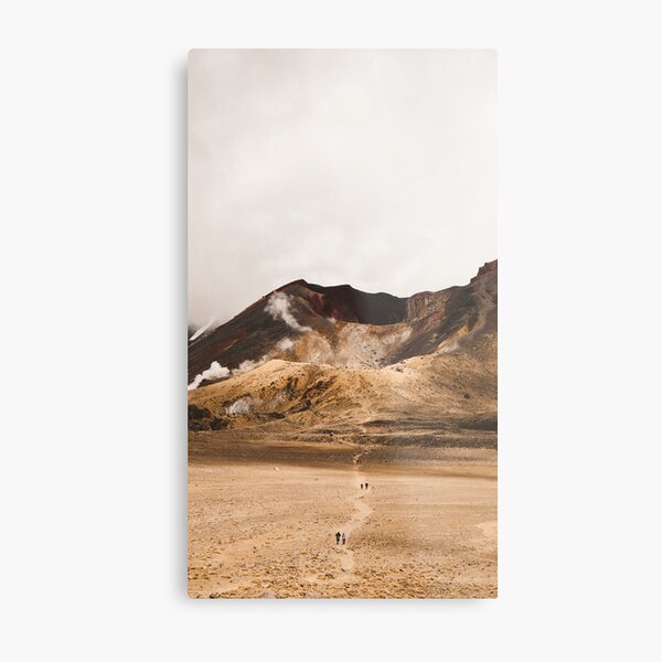 Trail Photography on the Tongariro Alpine Crossing Metal Print