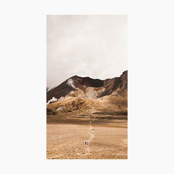 Trail Photography on the Tongariro Alpine Crossing Photographic Print