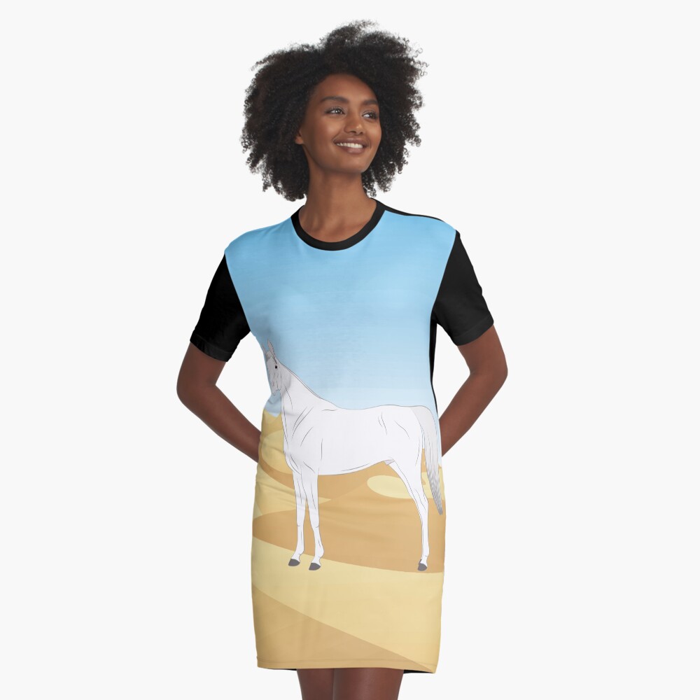 Aperçu de l'œuvre Robe t-shirt créée et vendue par WebEquitation.
